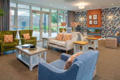 A relaxing living room